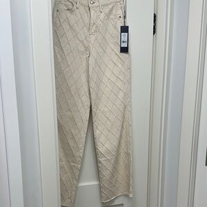 Veronica Beard cream/ecru Taylor high rise jeans